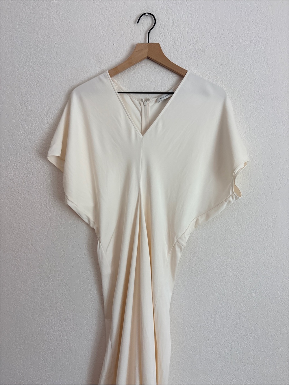 Anine Bing Zadig Elegant Cream V-Neck Maxi Dress - Picture 12 of 14